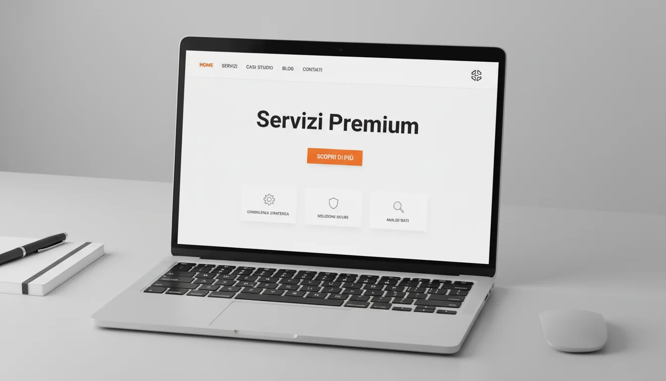 Mockup di landing page e sito web GrowToPrime orientati alla conversione